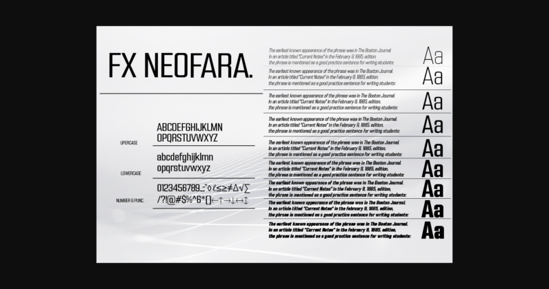 Fx Neofara Font Poster 5