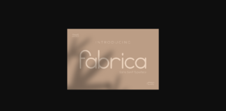 Fabrica Font Poster 1