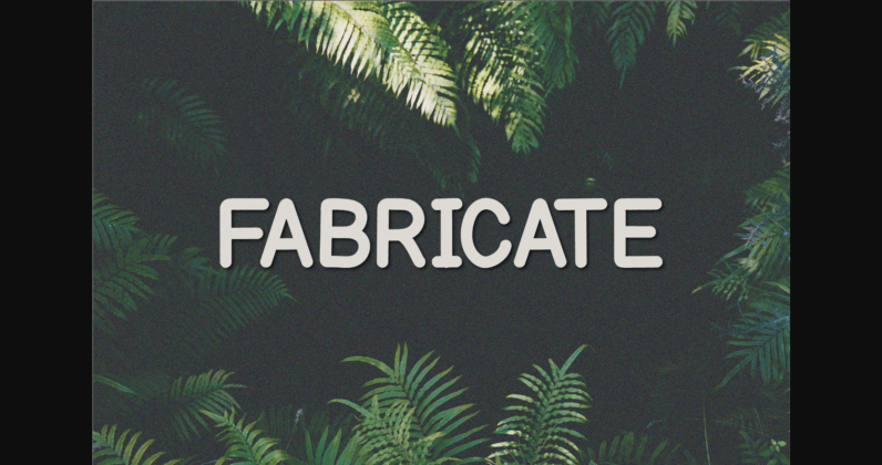 Fabricate Font Poster 3