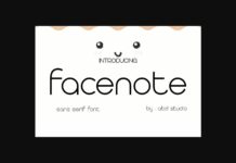 Facenote Font Poster 1