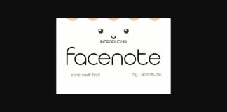 Facenote Font Poster 1