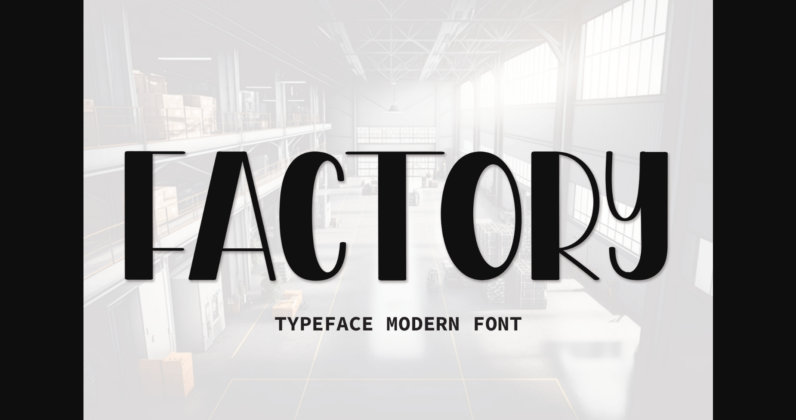 Factory Font Poster 3