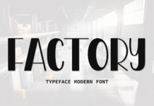 Factory Font Poster 1