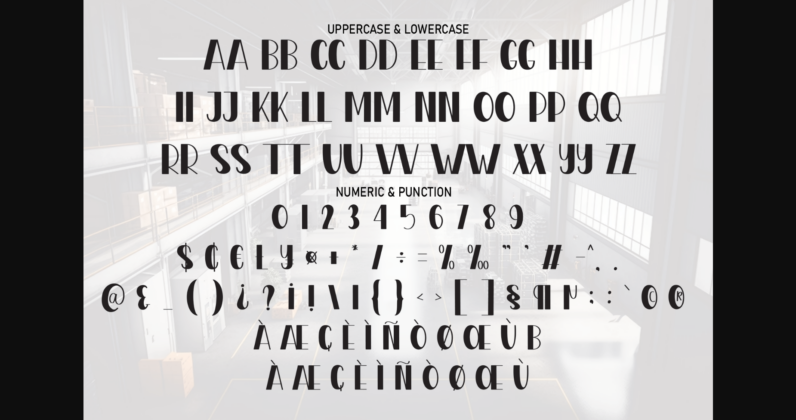 Factory Font Poster 8