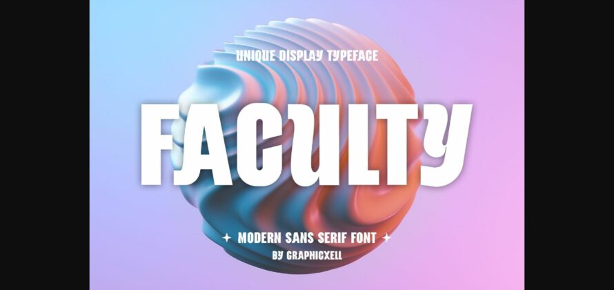 Faculty Font Poster 3