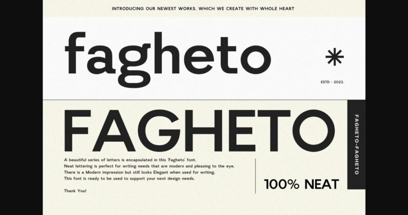 Fagheto Font Poster 3