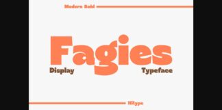 Fagies Font Poster 1
