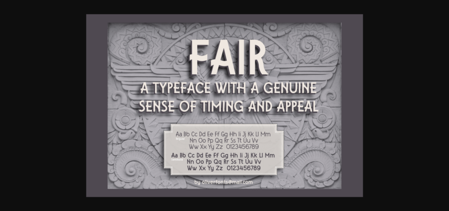 Fair Font Poster 3