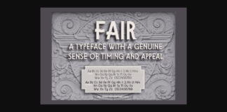 Fair Font Poster 1