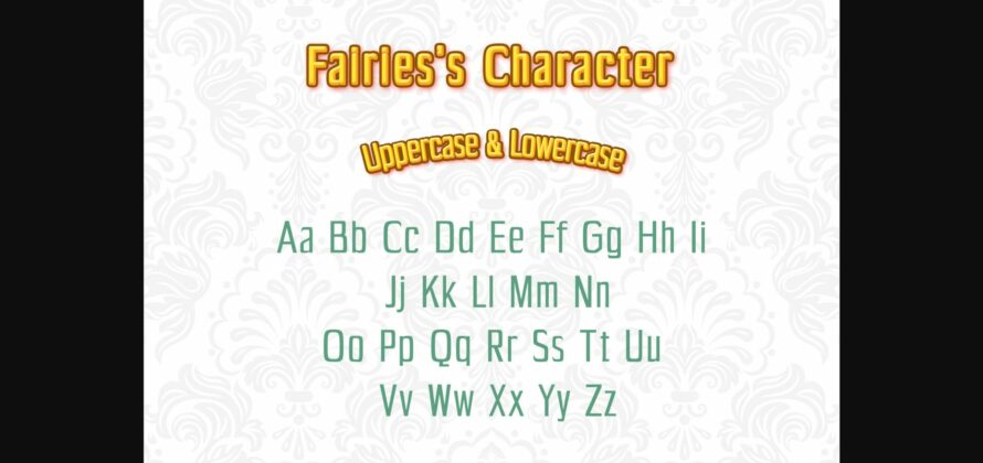 Fairies Font Poster 2