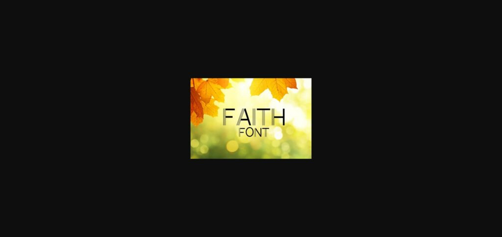 Faith Font Poster 1