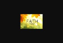 Faith Font Poster 1