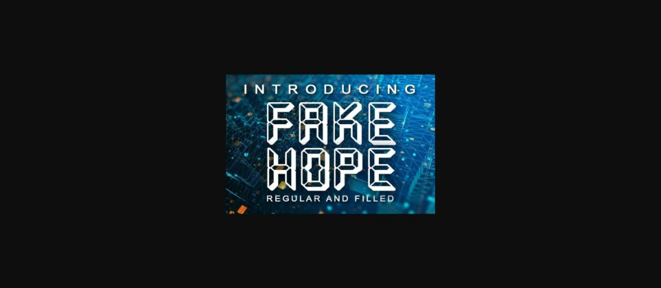 Fake Hope Font Poster 3