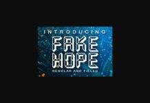 Fake Hope Font Poster 1