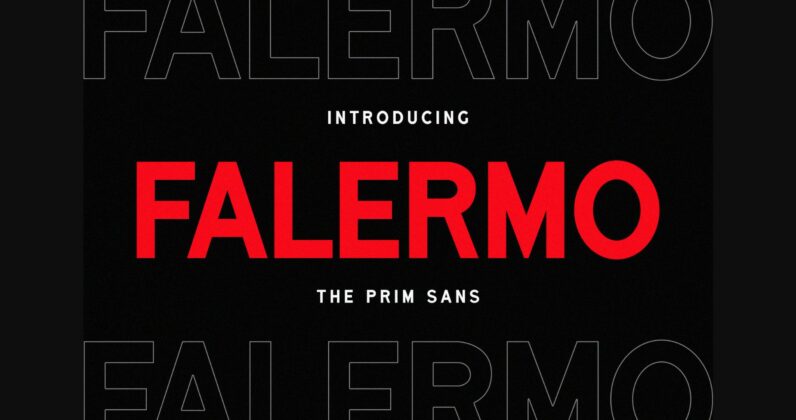 Falermo Font Poster 3