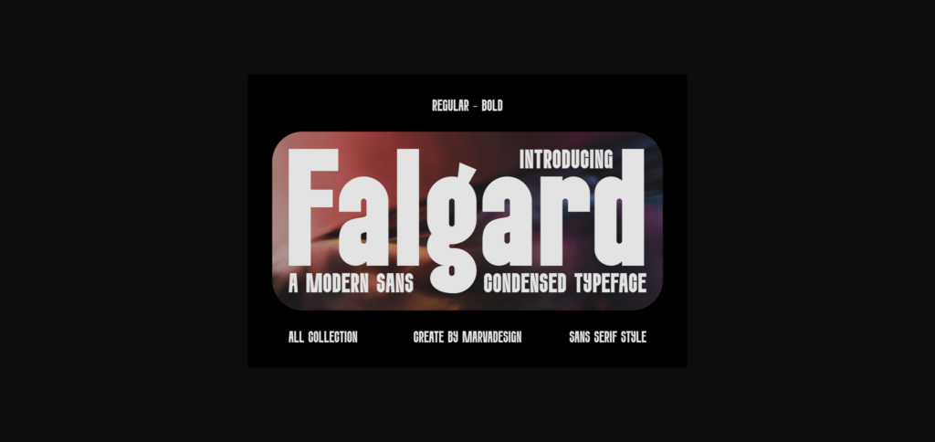 Falgard Font Poster 3