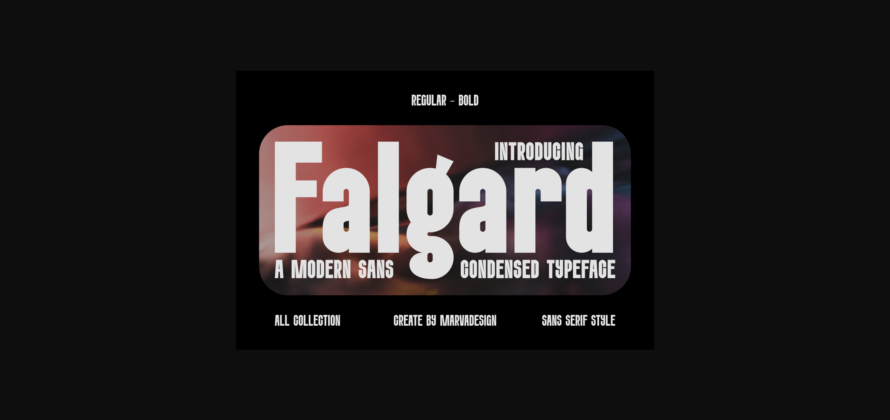 Falgard Font Poster 3