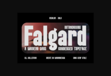 Falgard Font Poster 1