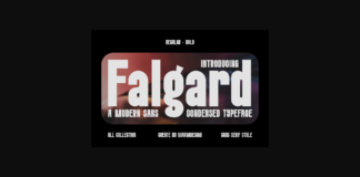 Falgard Font Poster 1