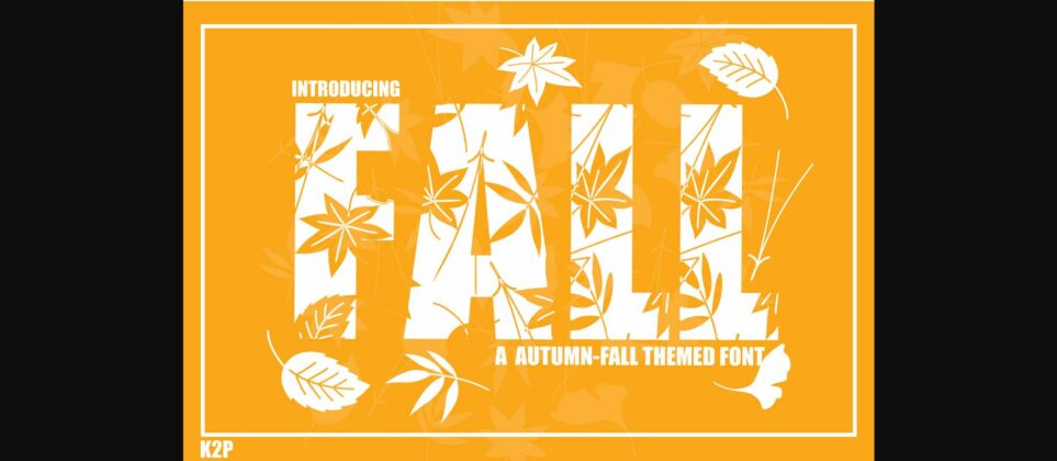 Fall Font Poster 3