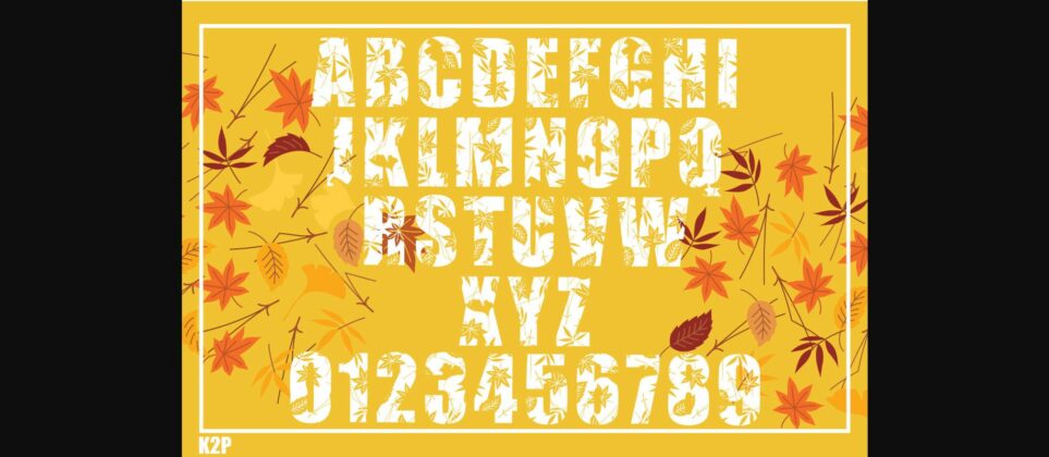 Fall Font Poster 8
