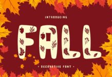Fall Font Poster 1