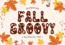 Fall Groovy Font Poster 1