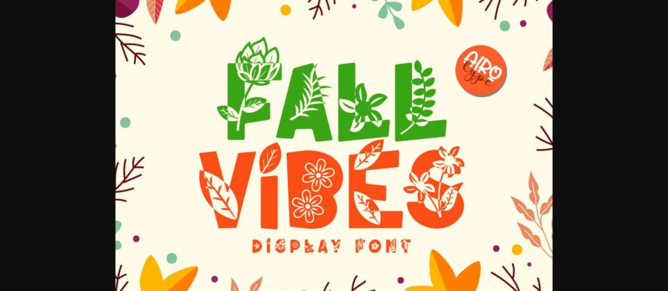 Fall Vibes Font Poster 3