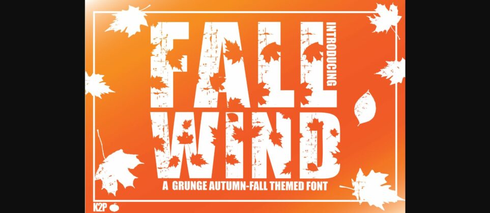 Fall Wind Font Poster 3