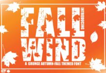 Fall Wind Font Poster 1