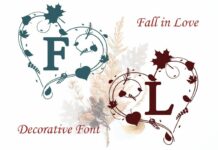 Fall in Love Font Poster 1