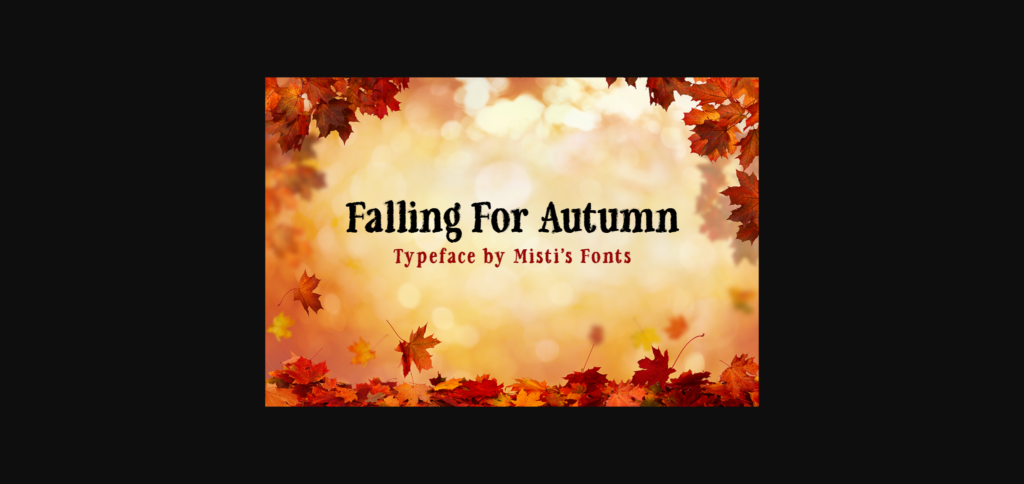 Falling for Autumn Font Poster 1