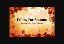 Falling for Autumn Font Poster 1
