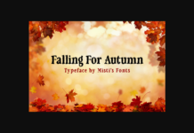 Falling for Autumn Font Falling for Autumn Font Poster 1