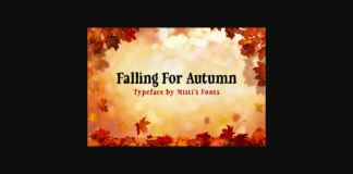 Falling for Autumn Font Poster 1