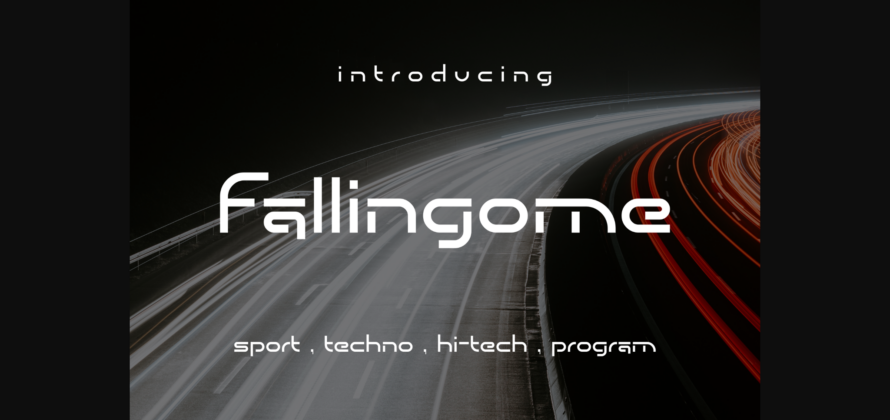 Fallingome Font Poster 3