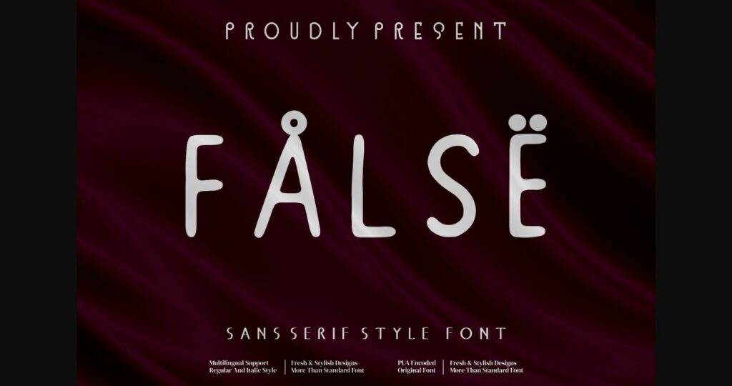 False Note Font Poster 1