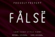 False Note Font Poster 1