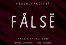 False Note Font Poster 1