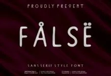 False Note Font Poster 1