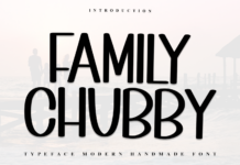 Family Chubby Font Poster 1