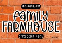 Family Farmhouse Font Poster 1