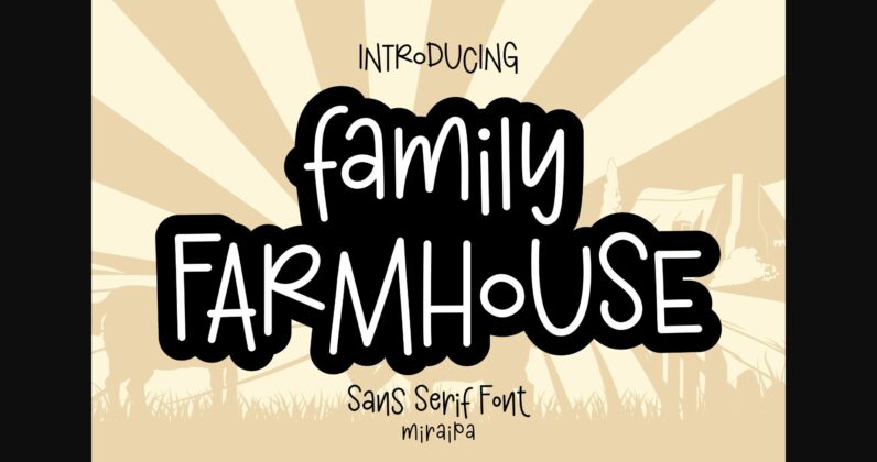 Family Farmhouse Font Poster 3