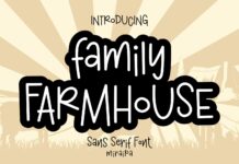 Family Farmhouse Font Poster 1