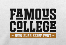 Famous College Famous College Font