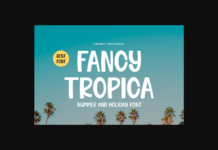Fancy Tropica Font Poster 1