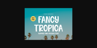 Fancy Tropica Font Poster 1