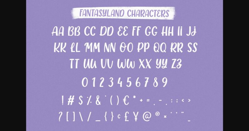 Fantasyland Font Poster 7