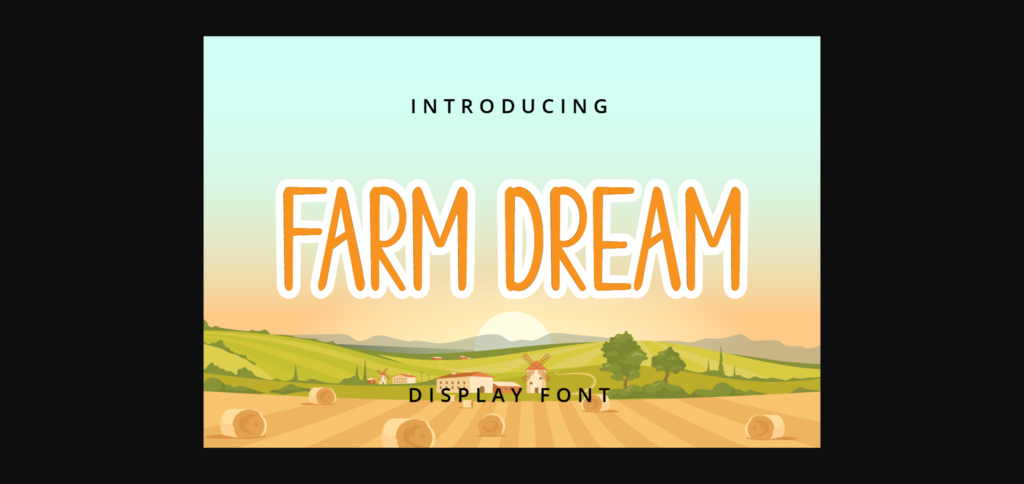Farm Dream Font Poster 3