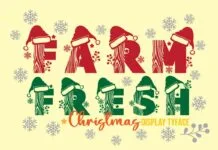 Farm Fresh Christmas Font Farm Fresh Christmas Font Poster 1